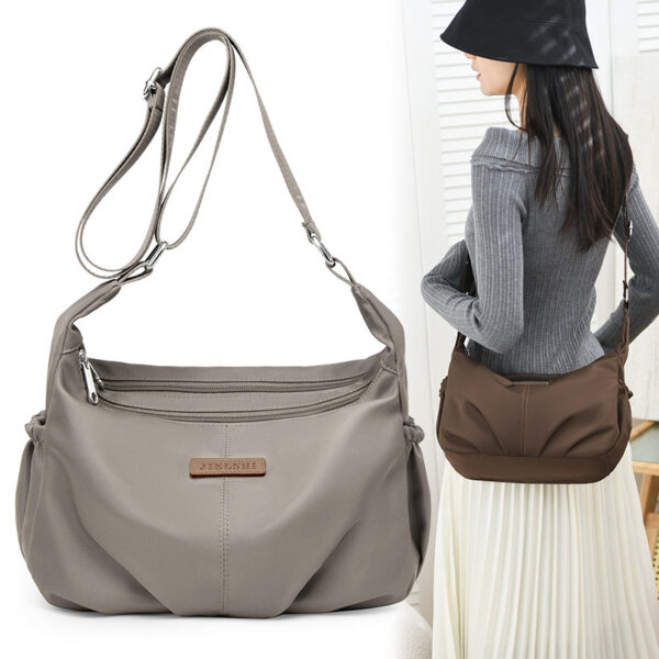 Wholesale Large-Capacity Women's Shoulder Bag, Casual Shopping Cross-Body Backpack, Lightweight Water-Repellent Nylon Bag, Versatile Women's Trendy Bag