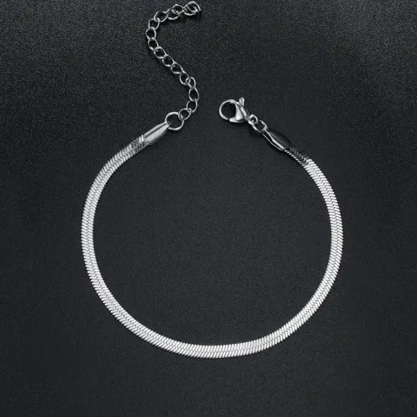 Wholesale Simple Style Geometric Stainless Steel Metal Bracelets 1 Piece