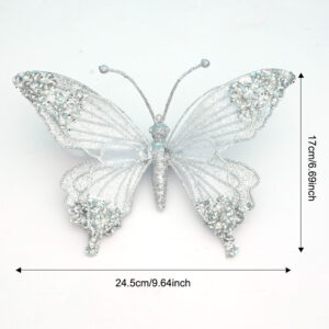 Large Butterfly Silver