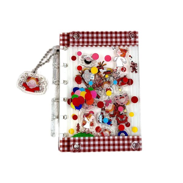 oly-43c448f19180c6774f15ecbdecaeadeb Wholesale Coco Sauce Girl A7 Loose-leaf Book Rocking Notebook Cute Girl Heart High-value Anime Student Journal