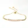Fashion Geometric Copper Artificial Gemstones Bracelets In Bulk
