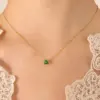 Wholesale Jewelry Elegant Geometric 304 Stainless Steel Plating Pendant Necklace