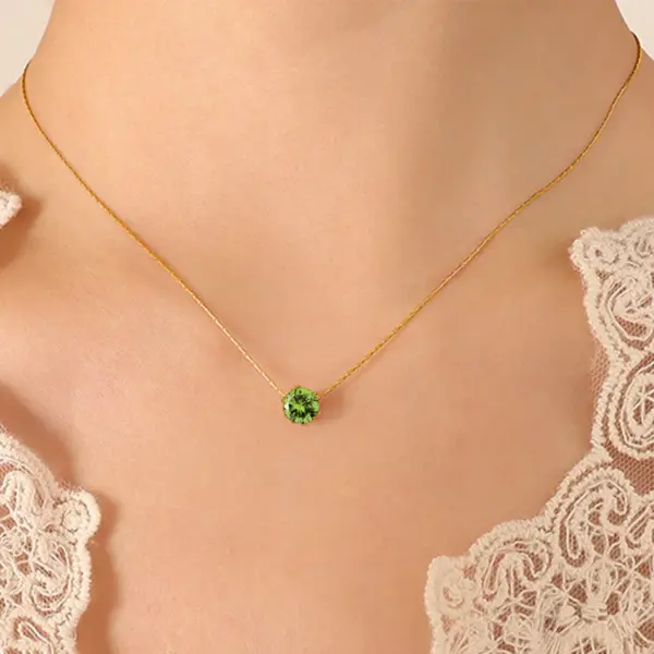 Wholesale Jewelry Elegant Geometric 304 Stainless Steel Plating Pendant Necklace