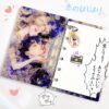 Wholesale Meizhan A7 Loose-Leaf Notebook Acrylic Shake Notebook Cute Girly Heart High-Looking Anime Student Diary