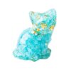 Wholesale Cross-border natural crystal gravel glue drop sitting posture turn face cute cat office home desktop decoration ornaments