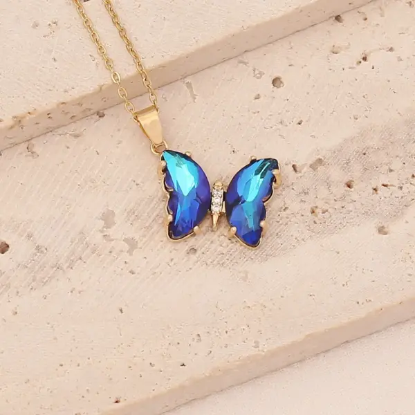 Wholesale Fashion Butterfly Copper Plating 18K Gold Plated No Inlaid