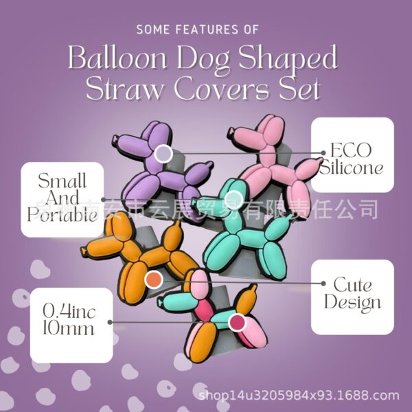 oly-43d335e378677bfe412287898a91db77 Wholesale sweetheart series straw cover straw cap silicone dust plug cute anime party straw decoration products
