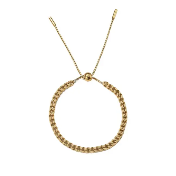 Wholesale Artistic Geometric Titanium Steel Plating Metal Bracelets 1 Piece