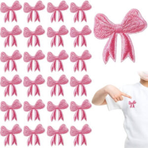 oly-43e3bd76cd300e6afdc40db76aa4faac Wholesale Handmade Decorative Embroidered Cloth Sticker Bow Patch