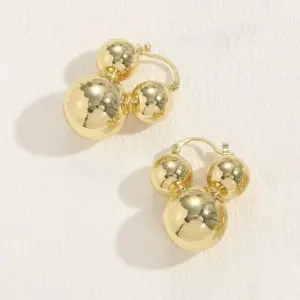 Three Copper Bead 14K Real / Gold