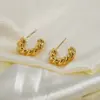 Wholesale Plating 316 Stainless Steel PVD Coated Earrings