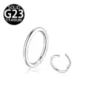 1 Piece Titanium Alloy Basic Nose Rings & Studs Solid Color Ear Cartilage Rings & Studs Nose Pin