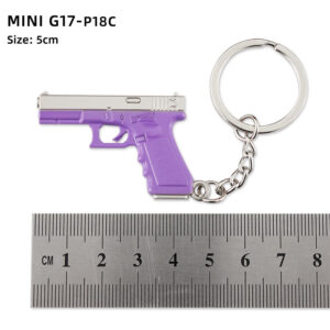5cm Mini P18C Glock-Silver Purple / Mini