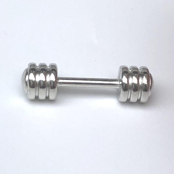 Wholesale 1:12 dollhouse dollhouse mini gym model ob11 accessories metal dumbbell sports model