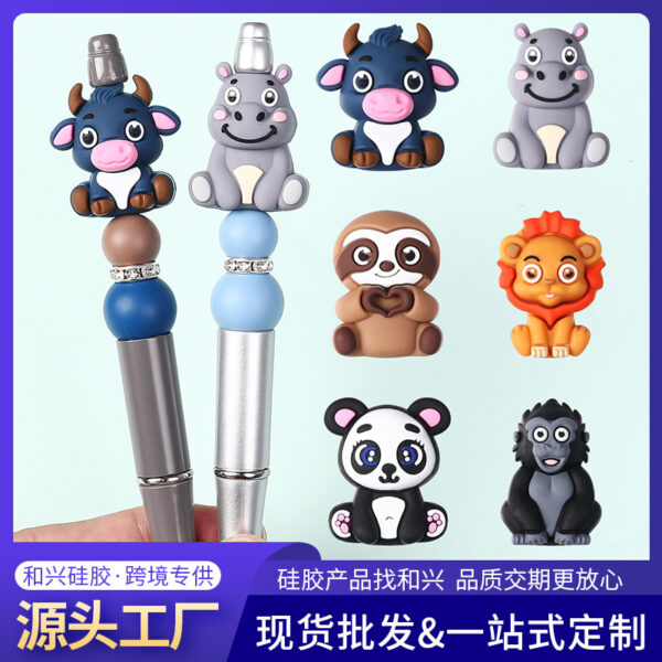 Wholesale Cute Cow and Lion Beads