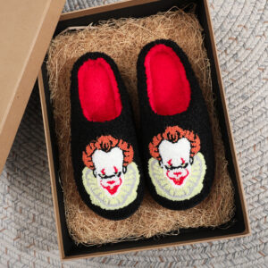 Cotton slippers-clown (black) / 38-39