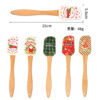 Wholesale Silicone Spatula Household Wooden Handle Butter Spatula