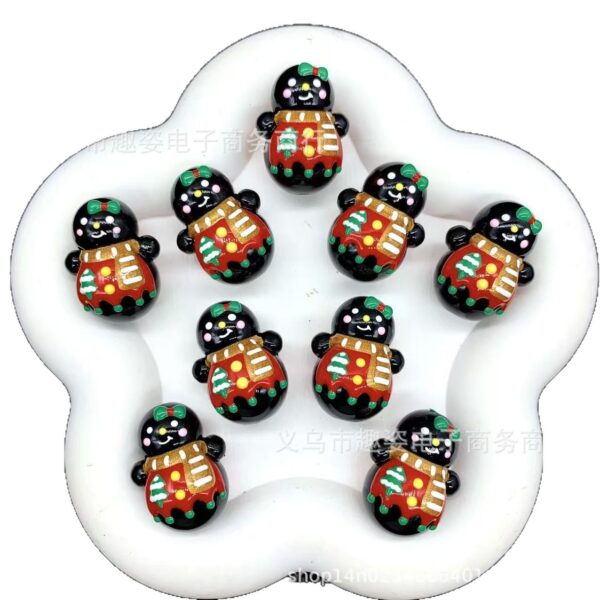 Wholesale Snowman New Year Christmas Hand-painted Beaded String