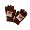 oly-4421f168e6d68b07d355716438d2aca9 Wholesale South Korea Children's Gloves Winter New Ins Cartoon Finger Warm Knitted Five-Finger Gloves Trendy Gloves for Boys and Girls
