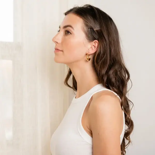 Fashion Geometric Gold Plated 304 Stainless Steel PVD Coated Earrings