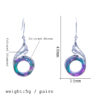 Wholesale Colorful crystal phoenix earrings