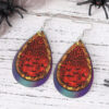 Wholesale Halloween Gothic Leather Earrings