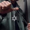 oly-442e79459a8635ad7fc8115613554a6a Wholesale pular Military Brand Retro Six-inted Star Necklace Stainless Steel Men's Trendy Women's Hip-Hop Street Fashion Jewelry Korean Style Fashion