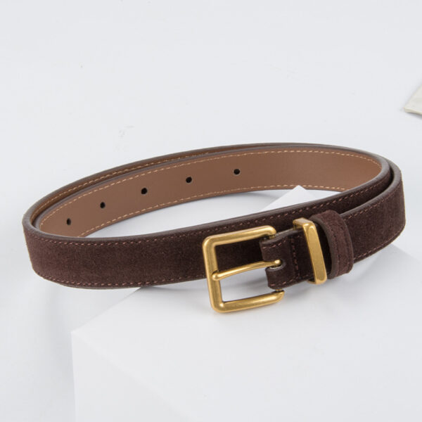 Wholesale Suede leather women's retro cowhide belt