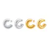 Wholesale 1 Pair Simple Style Geometric Plating 304 Stainless Steel Gold Plated Stainless Steel Earrings
