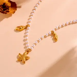Starfish Pearl Necklace