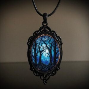 Wholesale Cross-border foreign trade Europe and the United States retro crystal tree of life pendant necklace factory direct