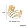 Wholesale Fashion Lines 304 Stainless Steel 18K Gold Plated Stainless Steel Bracelets In Bulk