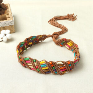 Wholesale Ethnic style braided Chinese knot belt