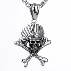 Skull + stainless steel chain