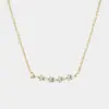 Wholesale Elegant Romantic Water Droplets Horse Eye Copper Plating Inlay Zircon 18k Gold Plated Pendant Necklace