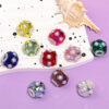 Wholesale DIY Heavy-duty Colored Diamond Pearl Beads with Through Holes