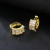 Wholesale 1 Pair Elegant Glam Rectangle Plating Inlay Copper Zircon Gold Plated Silver Plated Earrings