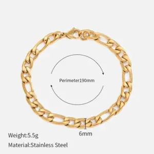 15# Gold 6mm-19cm