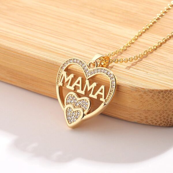 Wholesale European and American cross-border elegant simple women's love necklace MOM pendant Mother's Day gift