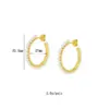 Wholesale 1 Pair Ig Style French Style Modern Style Round Plating Inlay Copper Pearl Zircon 18k Gold Plated Ear Cuffs Earrings Ear Studs