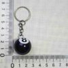 Wholesale Cross-Border Popular Billiards Black 8 with Simulated Billiards Accessories Creative Mini Black Eight Keychain Pendant DIY Jewelry Accessories