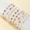 Cute Vintage Style Funny Devil's Eye Heart Shape Butterfly Copper Plating Bracelets