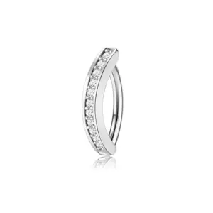 Silver Arc Buckle Zircon