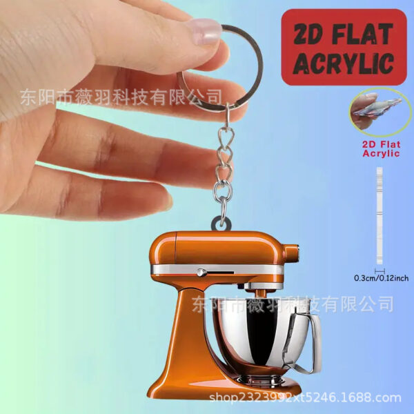Wholesale Mini Kitchen Mixer Acrylic Pendan Keychains
