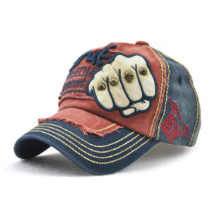 Wholesale Factory Direct Sales Fist Baseball Hat for Men and Women Trendy Fashion Letter Rivet Casual Peaked Cap
