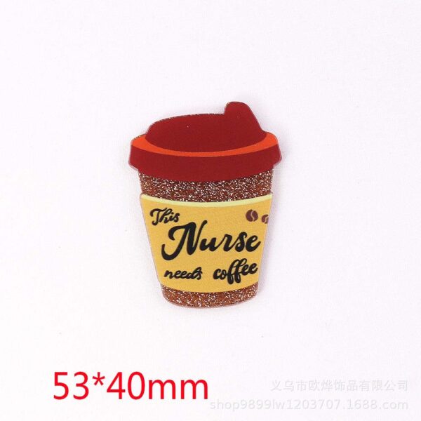 Wholesale cartoon organ medical letter bag jewelry acrylic pin