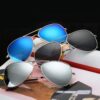 Wholesale 3026 color reflective sunglasses men's and women's glasses retro goles classic fashion metal sunglasses