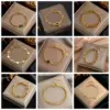 Fashion Geometric 304 Stainless Steel 18K Gold Plated Acrylic Artificial Rhinestones Resin Stainless Steel Bracelets In Bulk