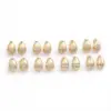 Wholesale 1 Pair Elegant Luxurious Heart Shape Flower Snowflake Polishing Plating Inlay Copper Zircon 18k Gold Plated Ear Studs
