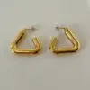 1 Pair IG Style Classic Style Solid Color Plating 304 Stainless Steel 14K Gold Plated Stainless Steel Earrings